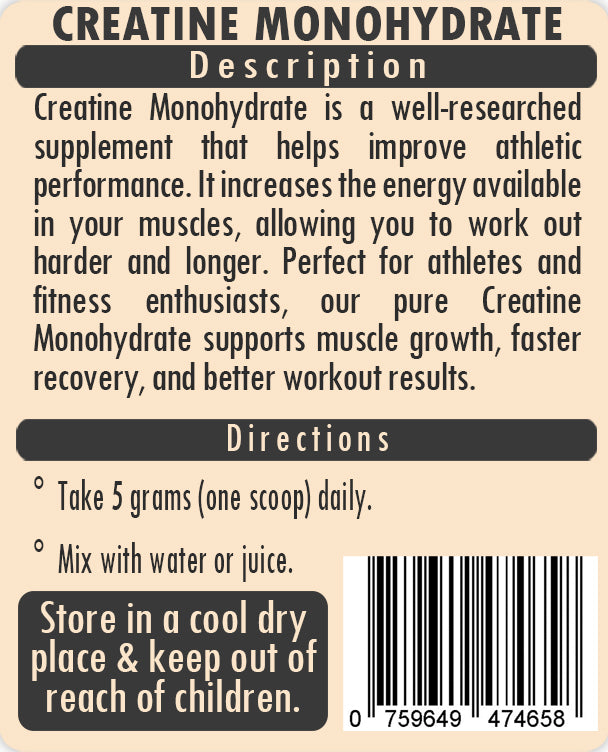 Pure Creatine Monohydrate